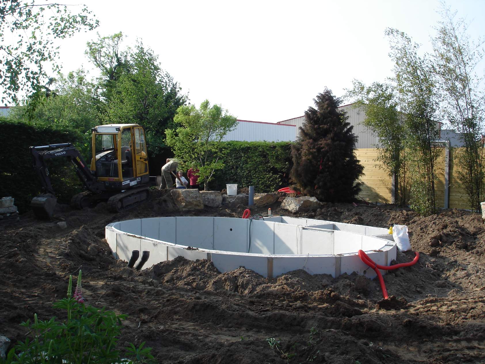 Construction de bassin