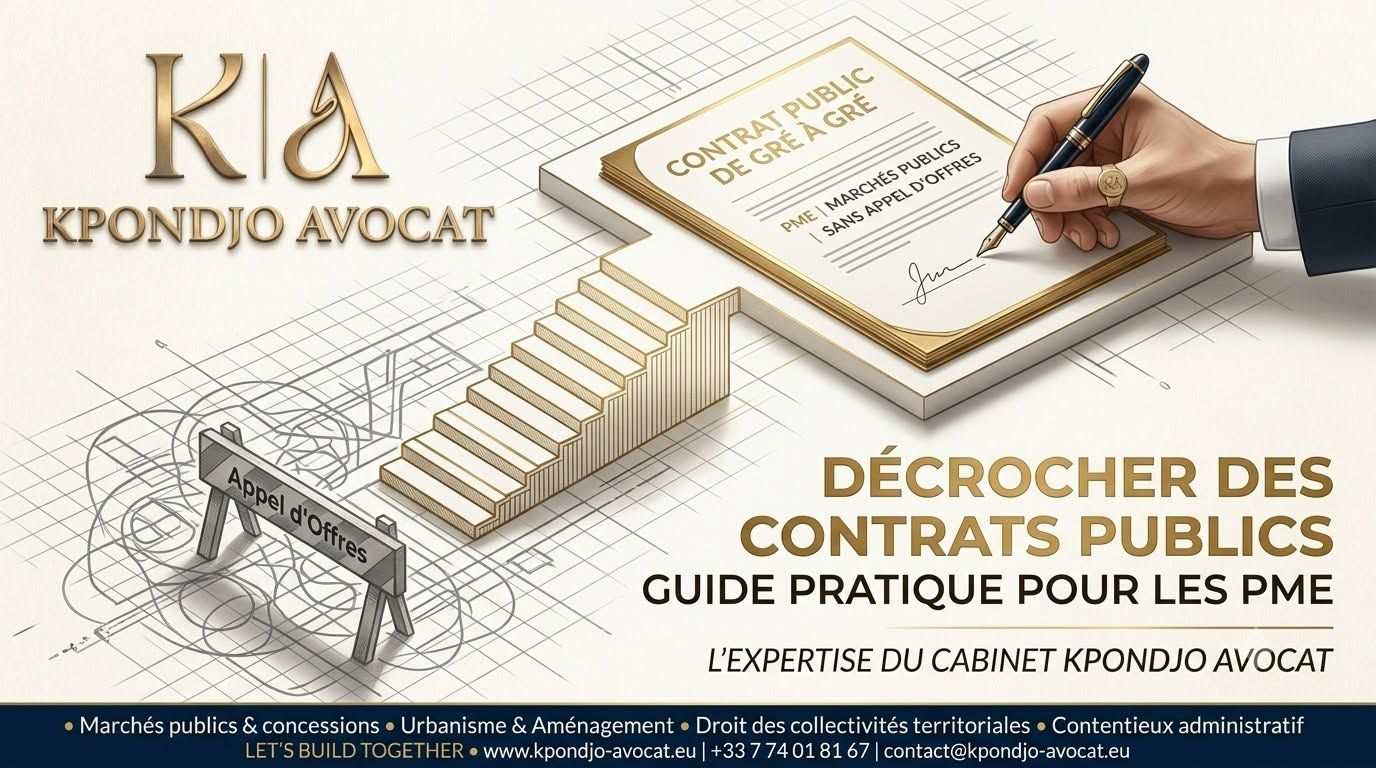 Un escalier, un contrat et un stylo à plume.