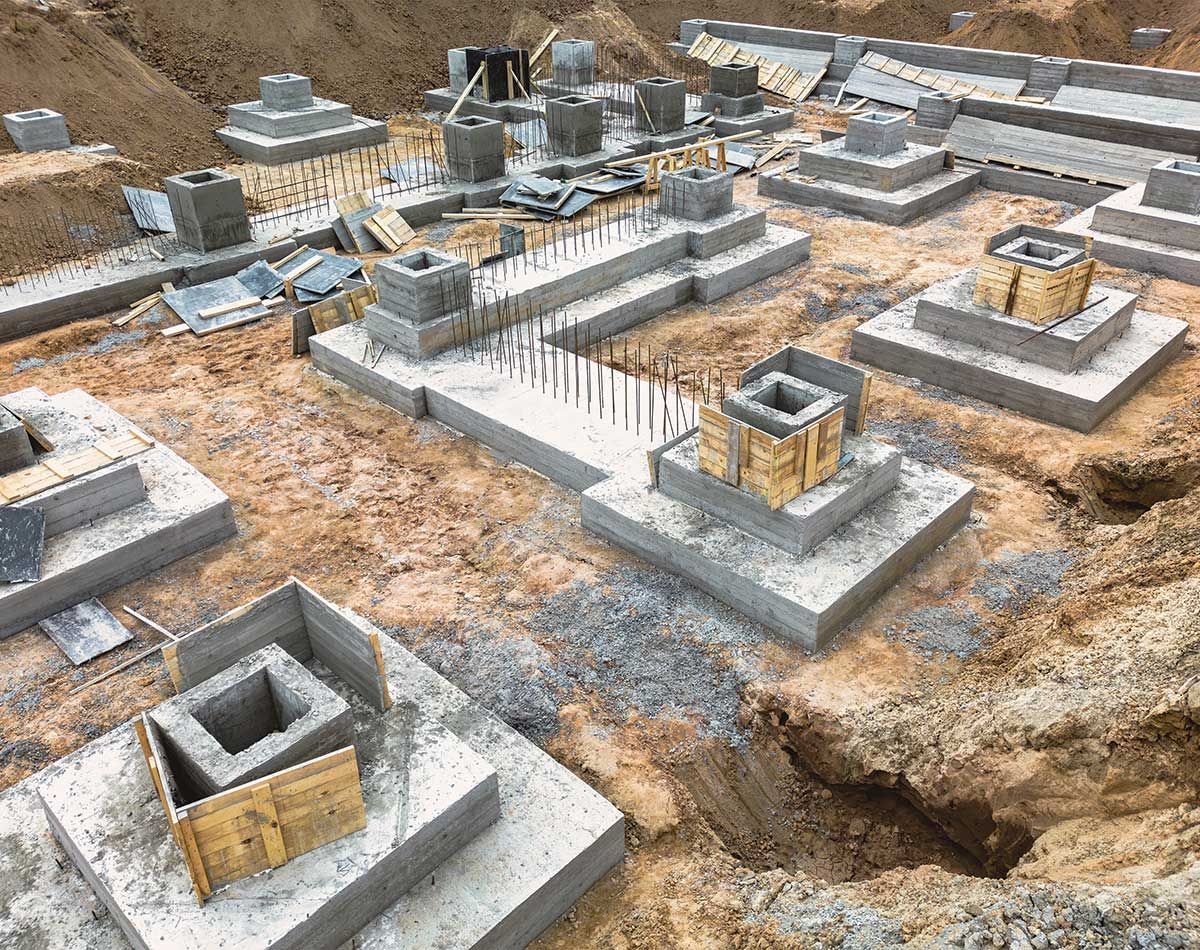 Fondations d'une maison