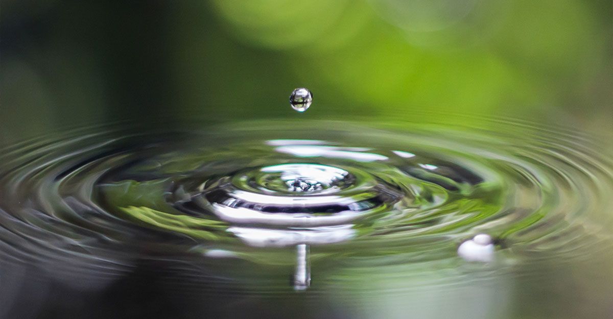 Goutte d'eau de pluie 