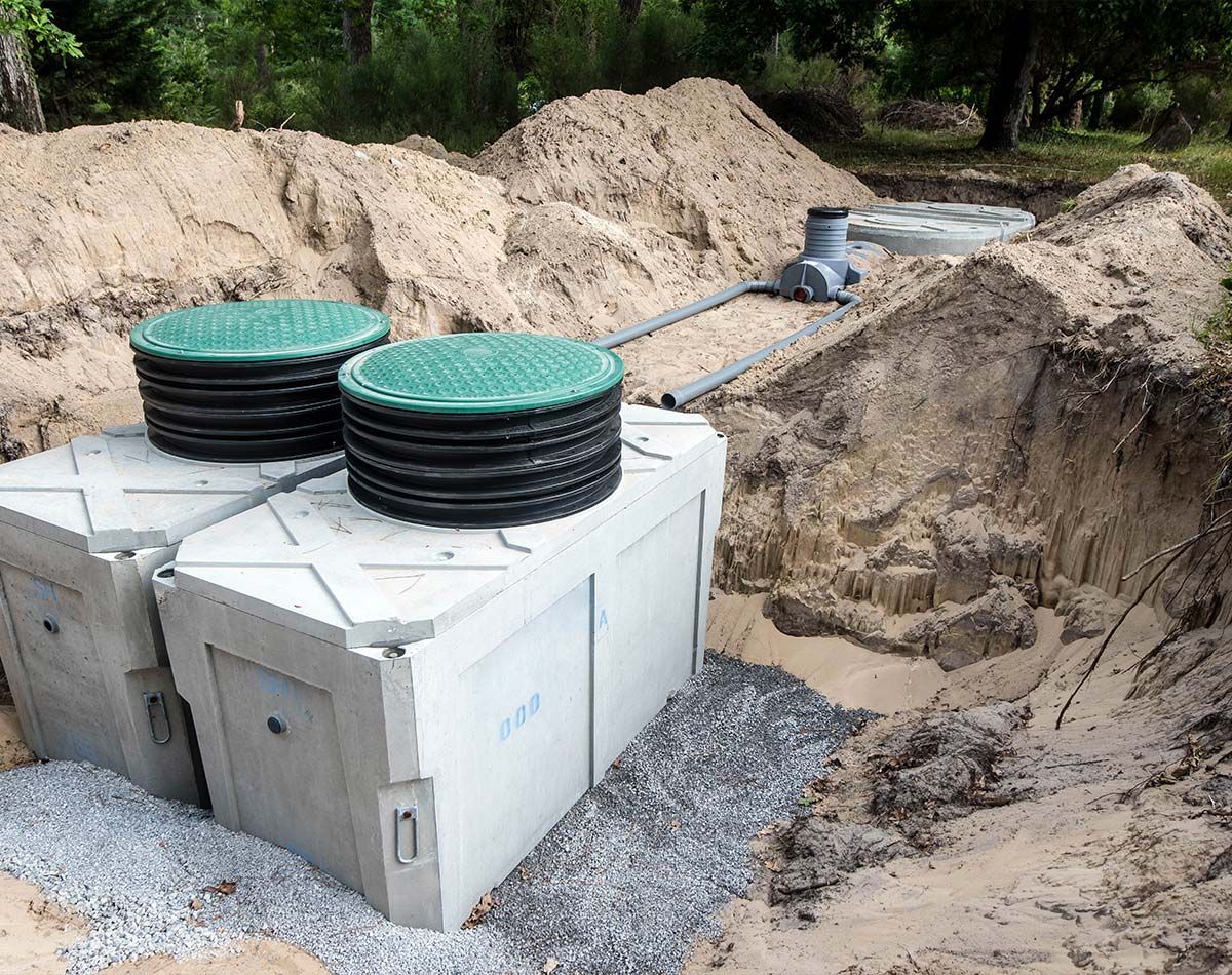 Travaux d'assainissement collectif