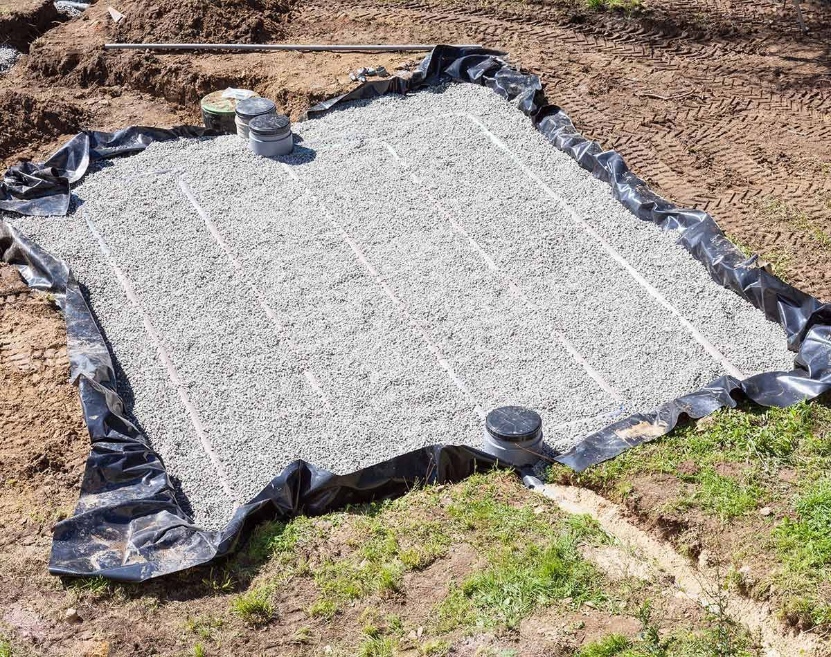 Installation d'un bac à graisses