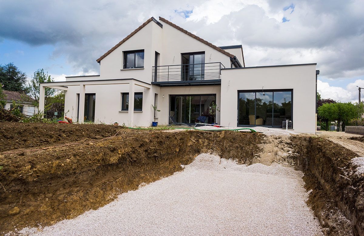 Travaux de terrassement d'une piscine