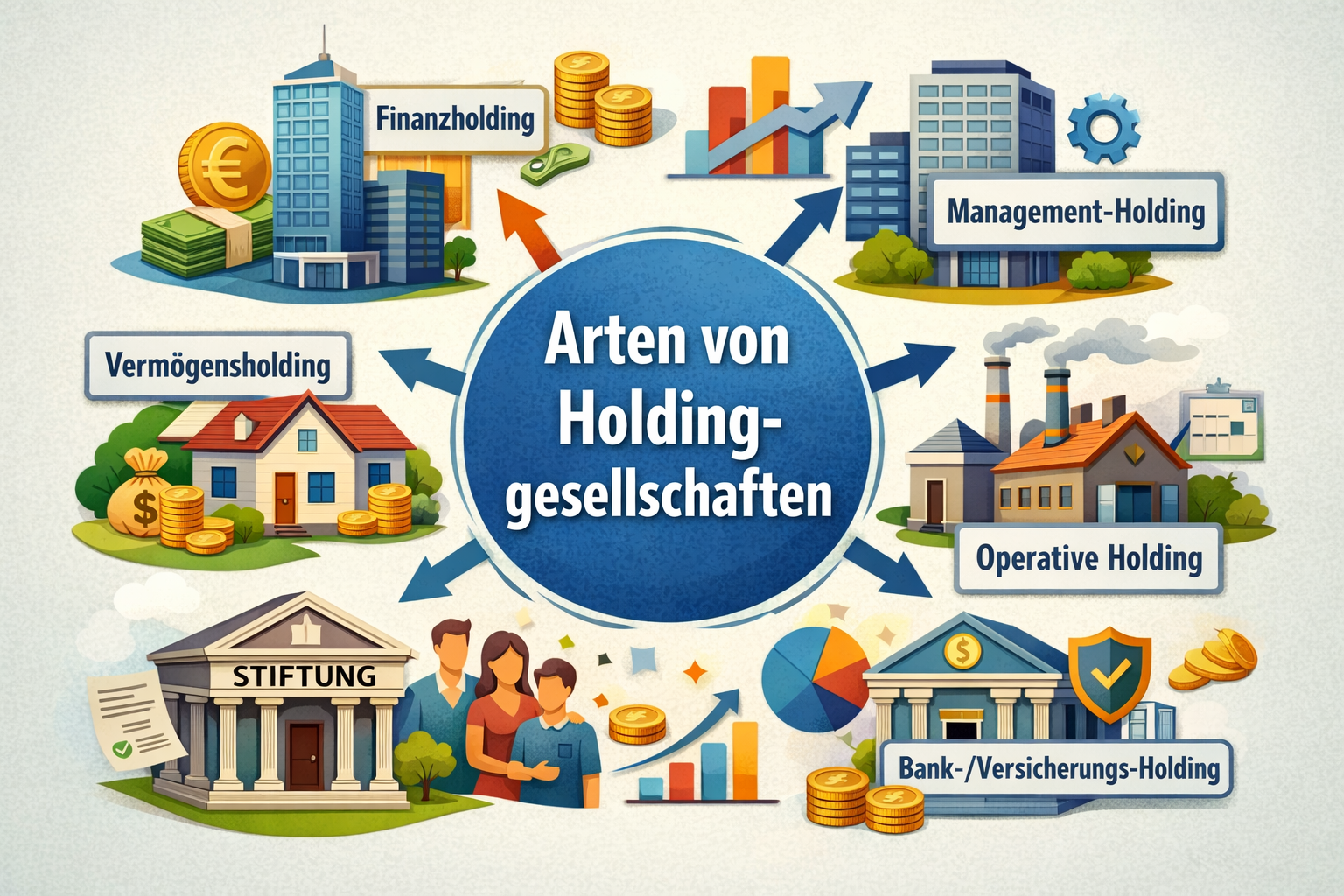 Die Arten von Holdinggesellschaften
