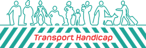 Un logo pour le handicap en matière de transport montre un groupe de personnes debout les unes à côté des autres