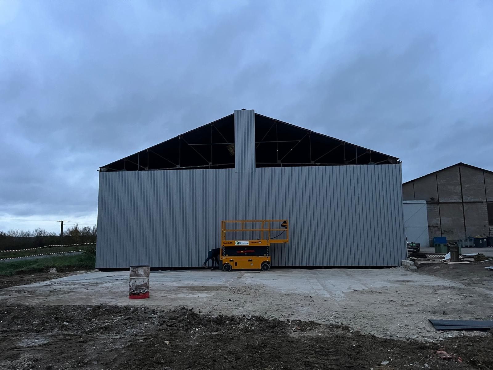 Entrepôt en construction