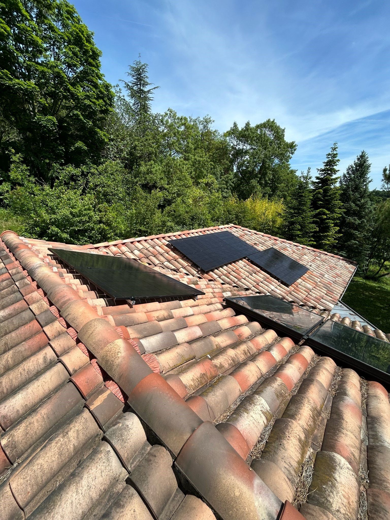 champs de panneaux photovoltaïques