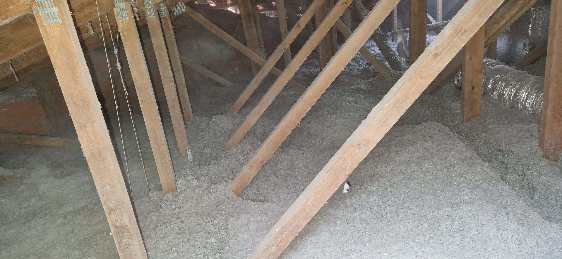 vue de près de combles isolés