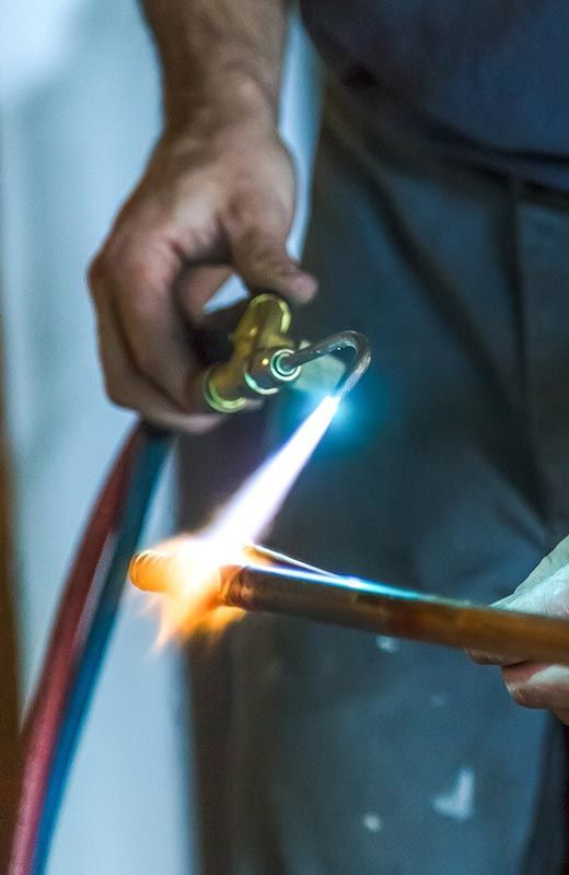 vue de près d'une soudure