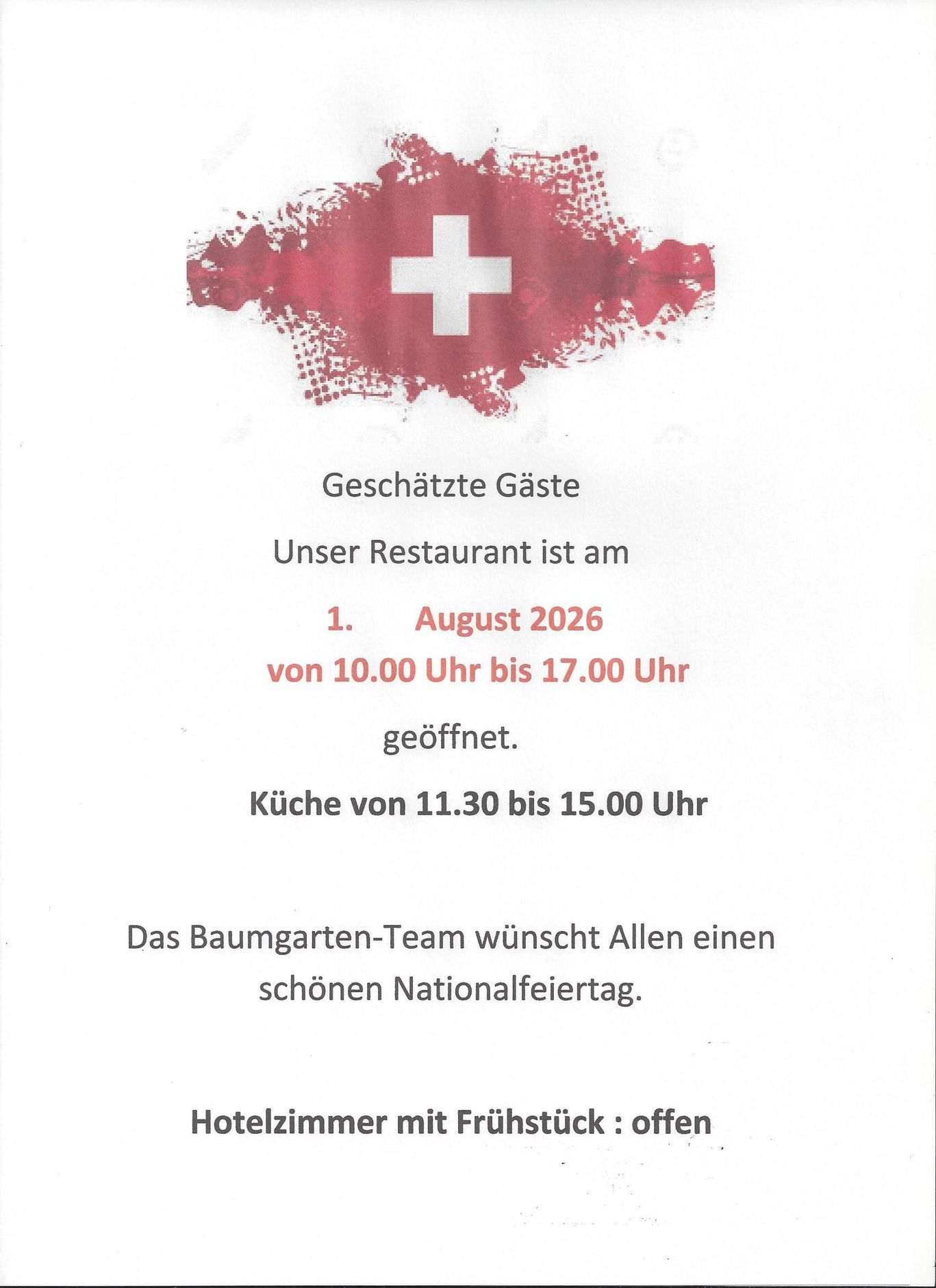 Hotel Restaurant Baumgarten | Benken ZH