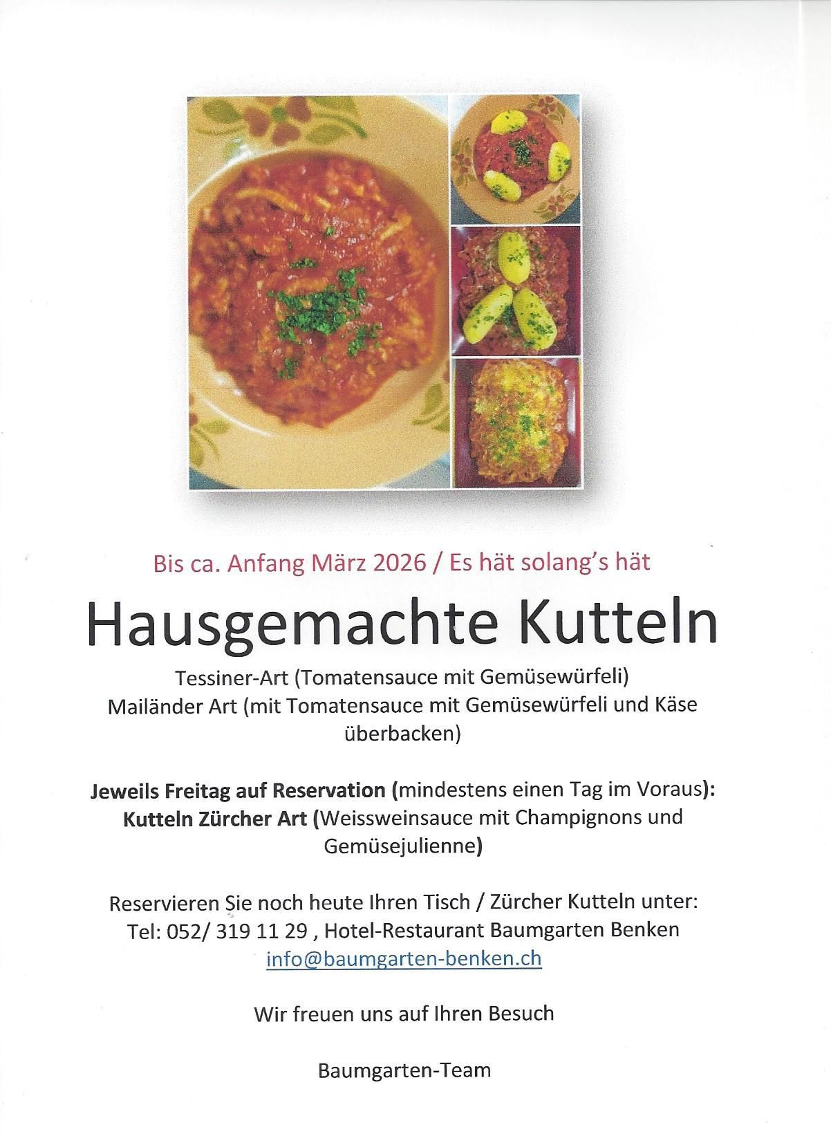 Hotel Restaurant Baumgarten | Benken ZH