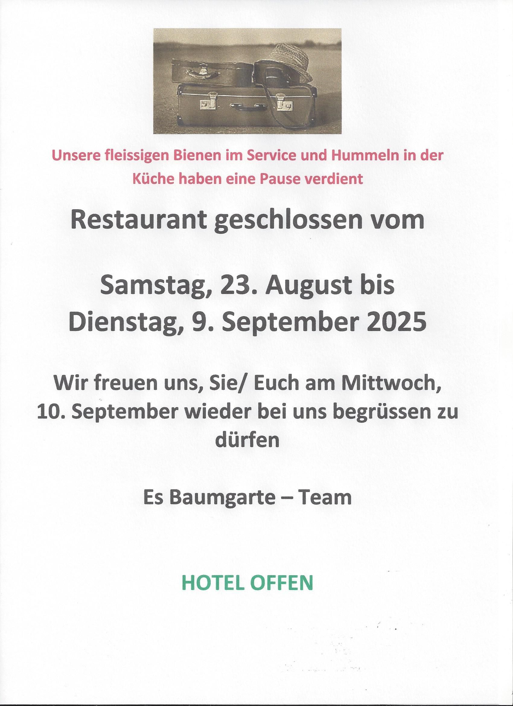Hotel Restaurant Baumgarten | Benken ZH