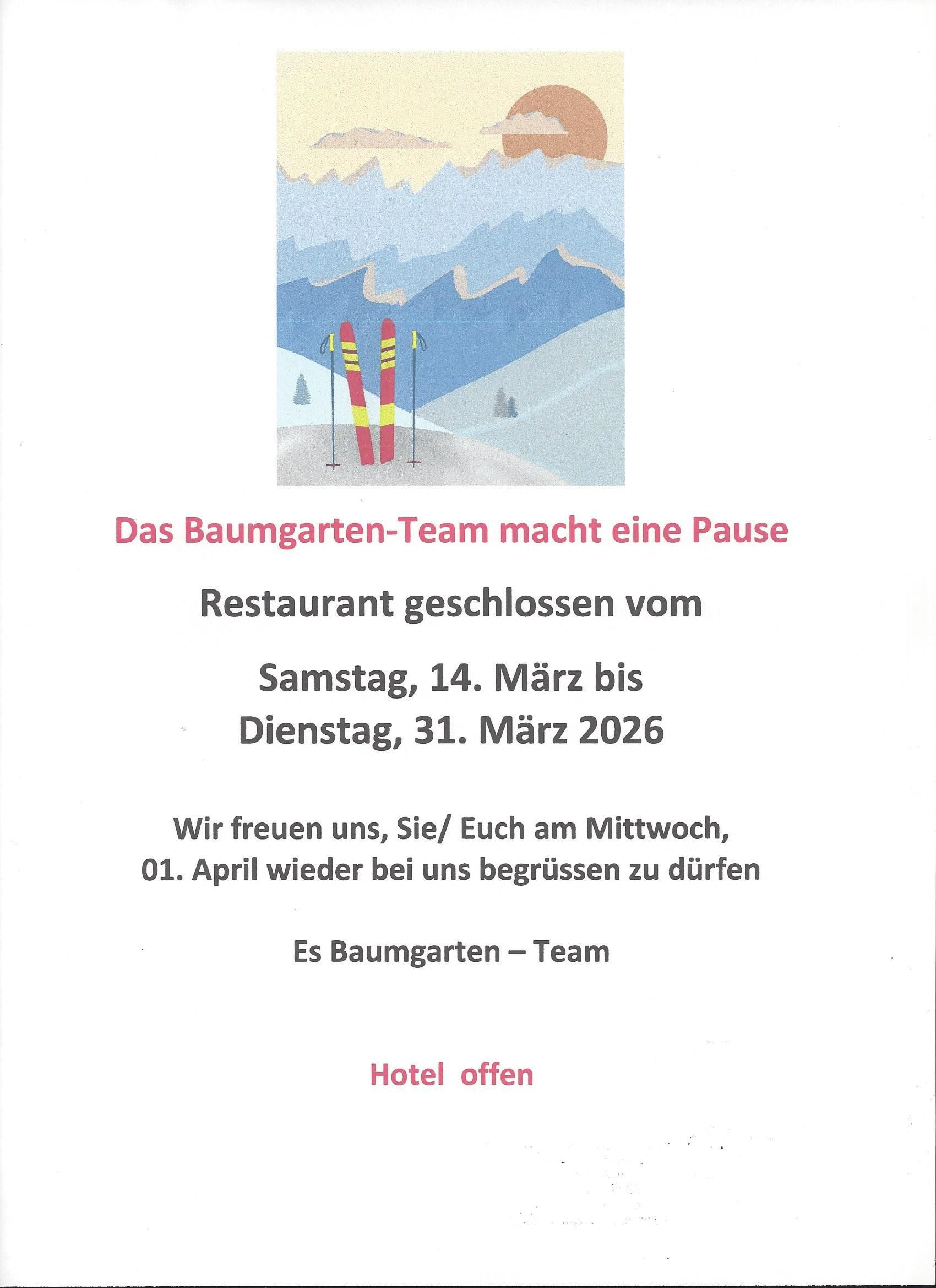 Hotel Restaurant Baumgarten | Benken ZH