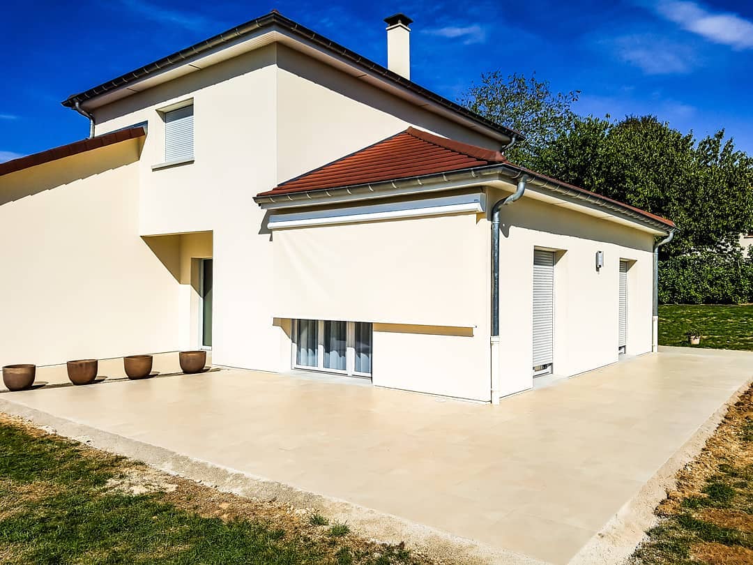 Terrasse dalle céramique