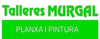 Logo de Talleres MURGAL con fondo verde y texto &ldquo;PLANXA I PINTURA&rdquo; en blanco