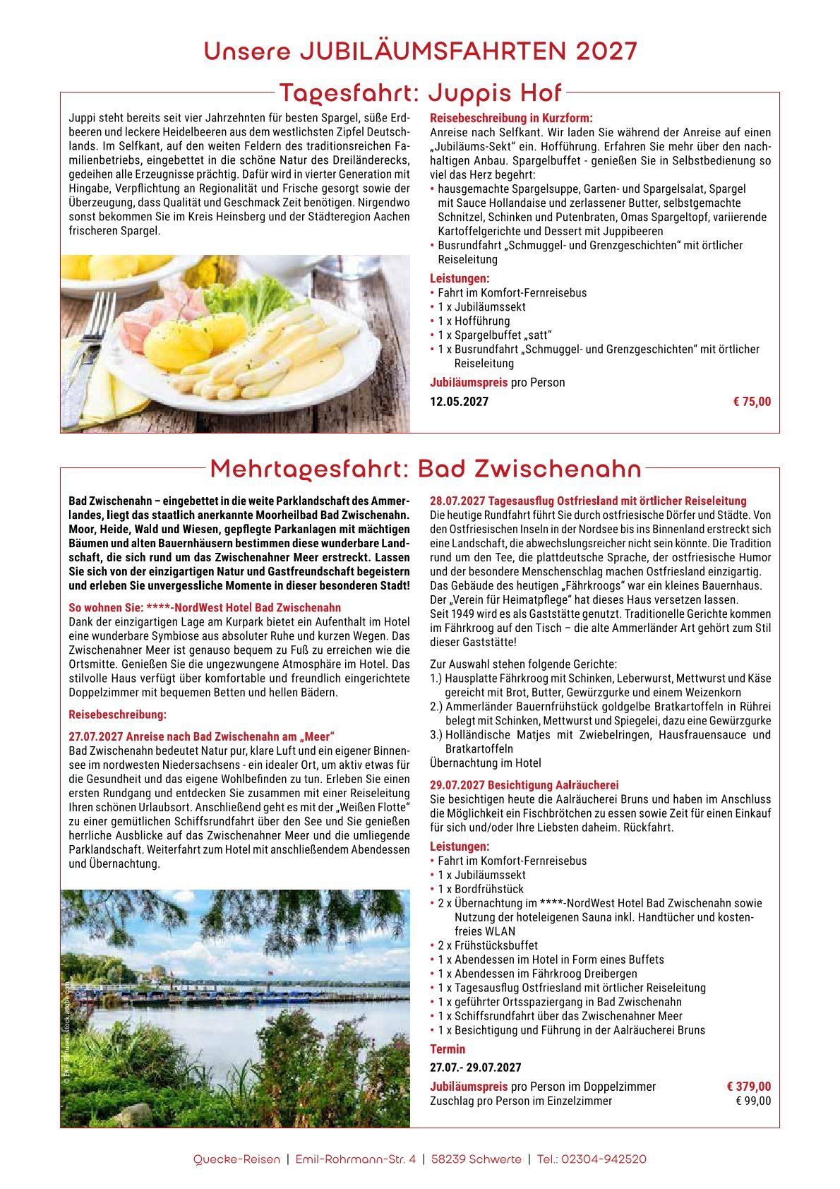 Mehrtagesfahrten | Quecke Reisen Mehrtagesfahrten | Quecke Reisen