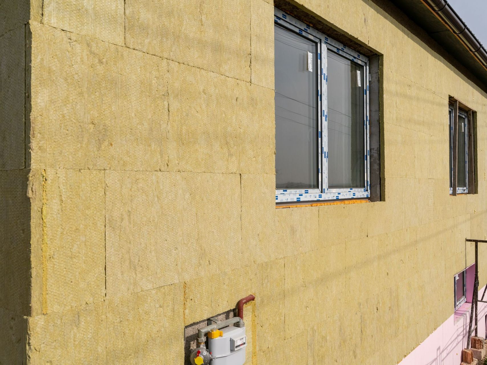 Isolation d'une façade de maison
