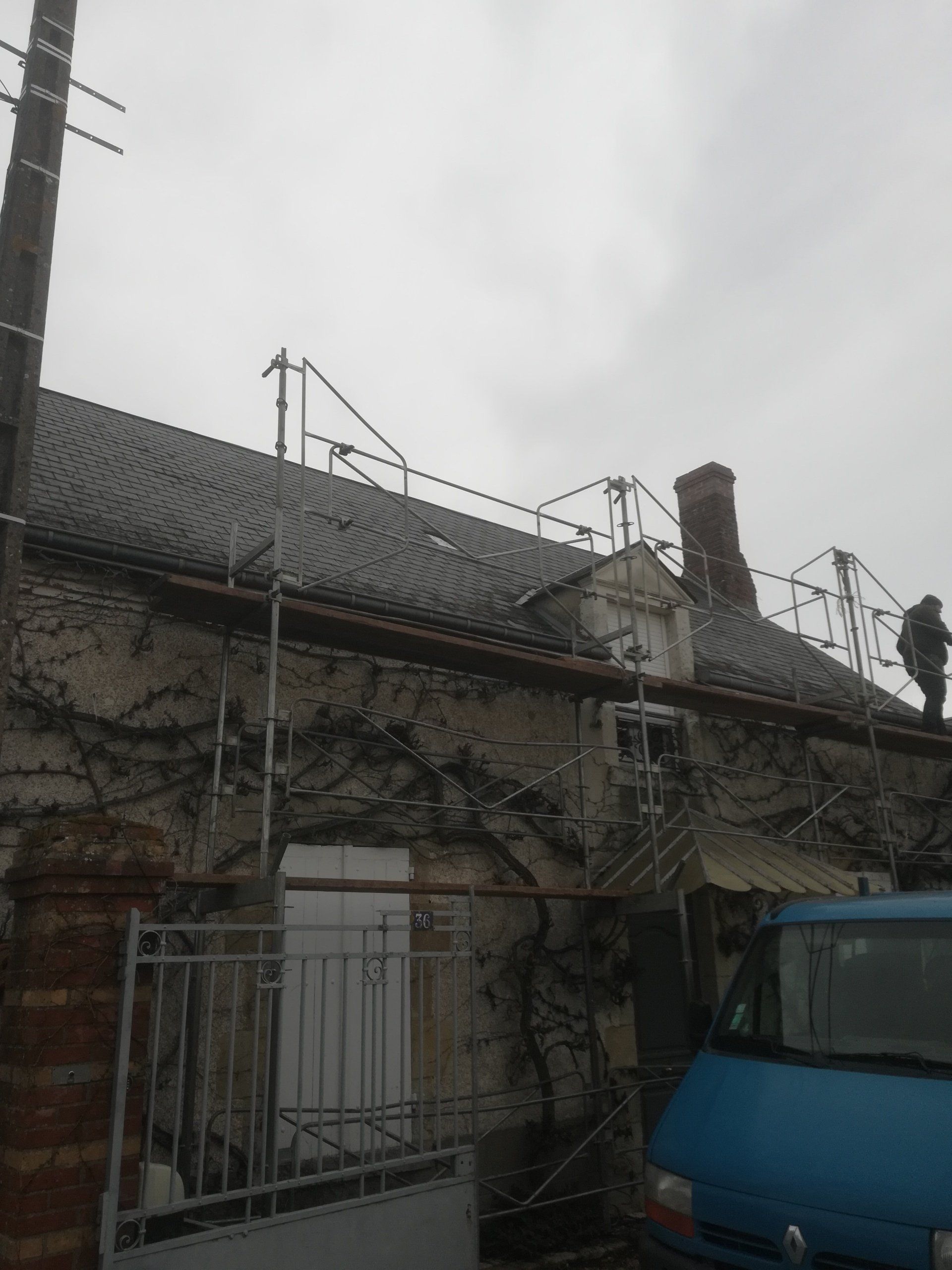 Isolation toiture avant