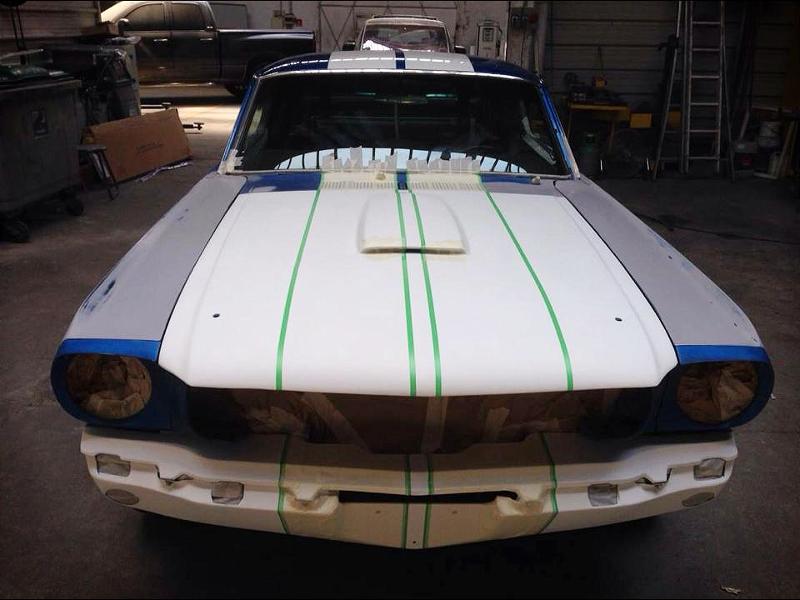 Réparation en carrosserie sur Ford Mustang