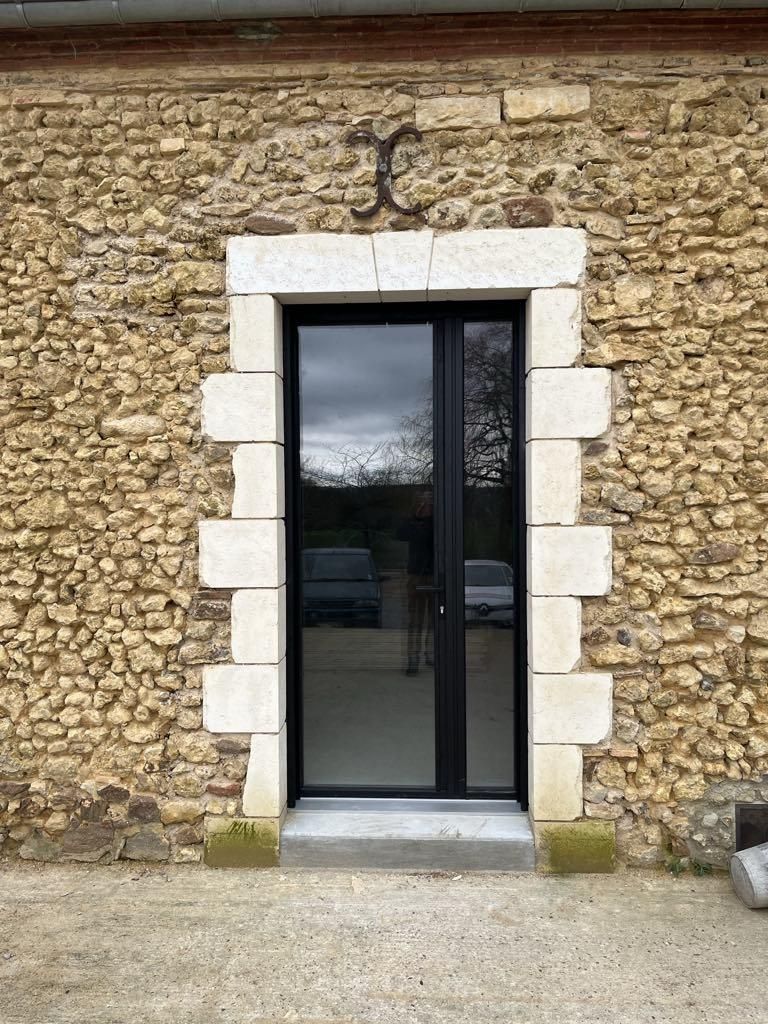 Installation de porte-fenêtre K•Line en rénovation