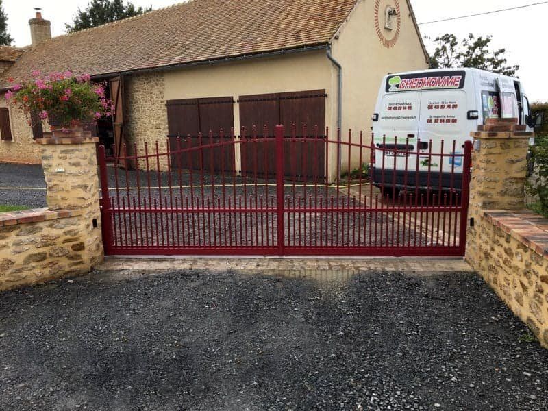 Portail alu battant Borgo