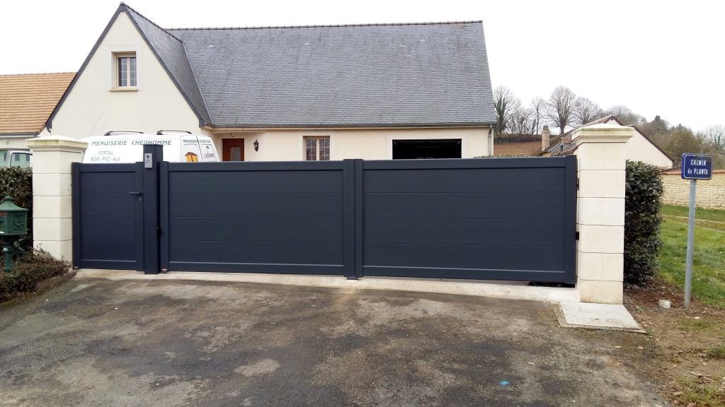 Portail et portillon modèle Fasalo pour un pavillon