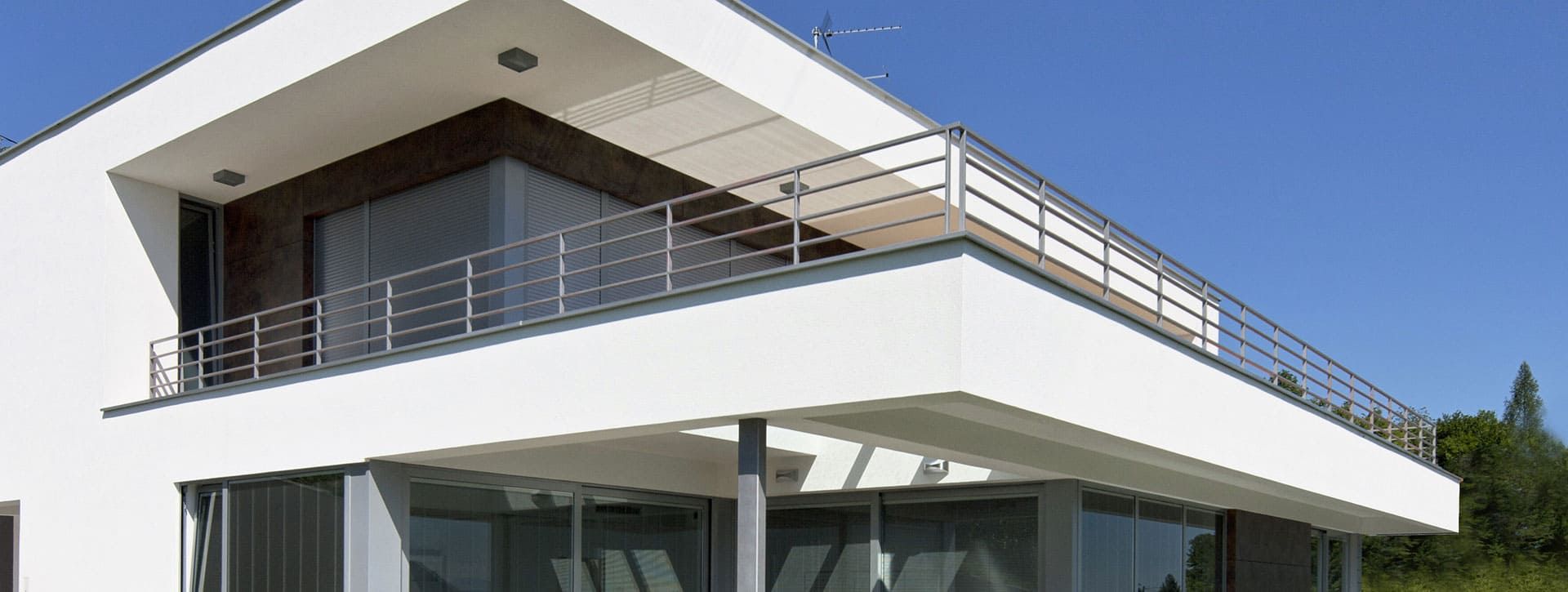 Garde-corps protégeant une terrasse