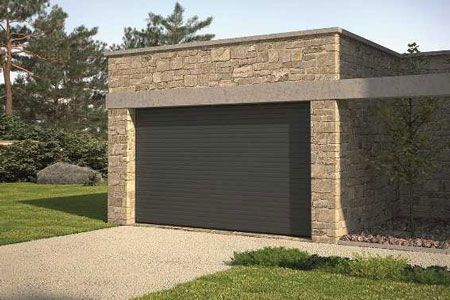 Porte de garage enroulable anthracite