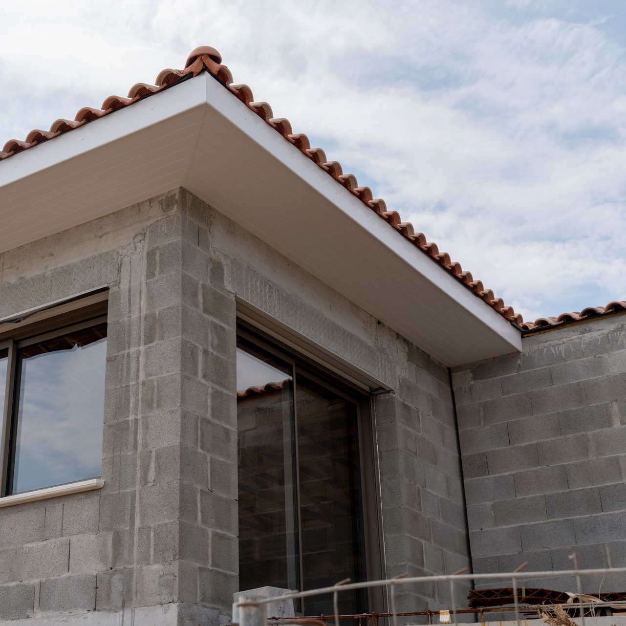 Extension d'une maison.