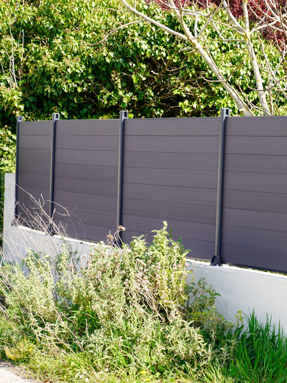 Clôture en aluminiium.