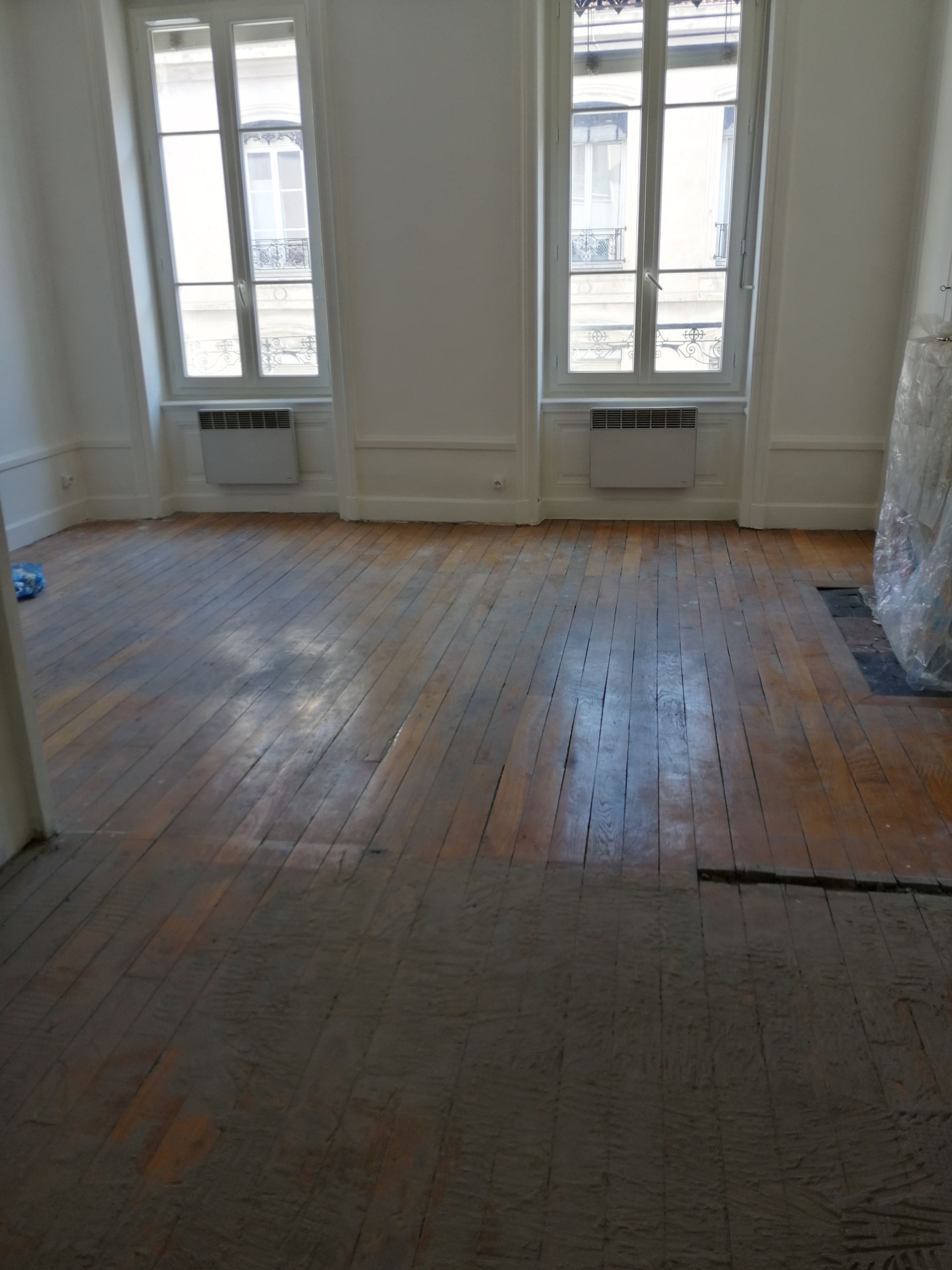 Restauration parquet avant