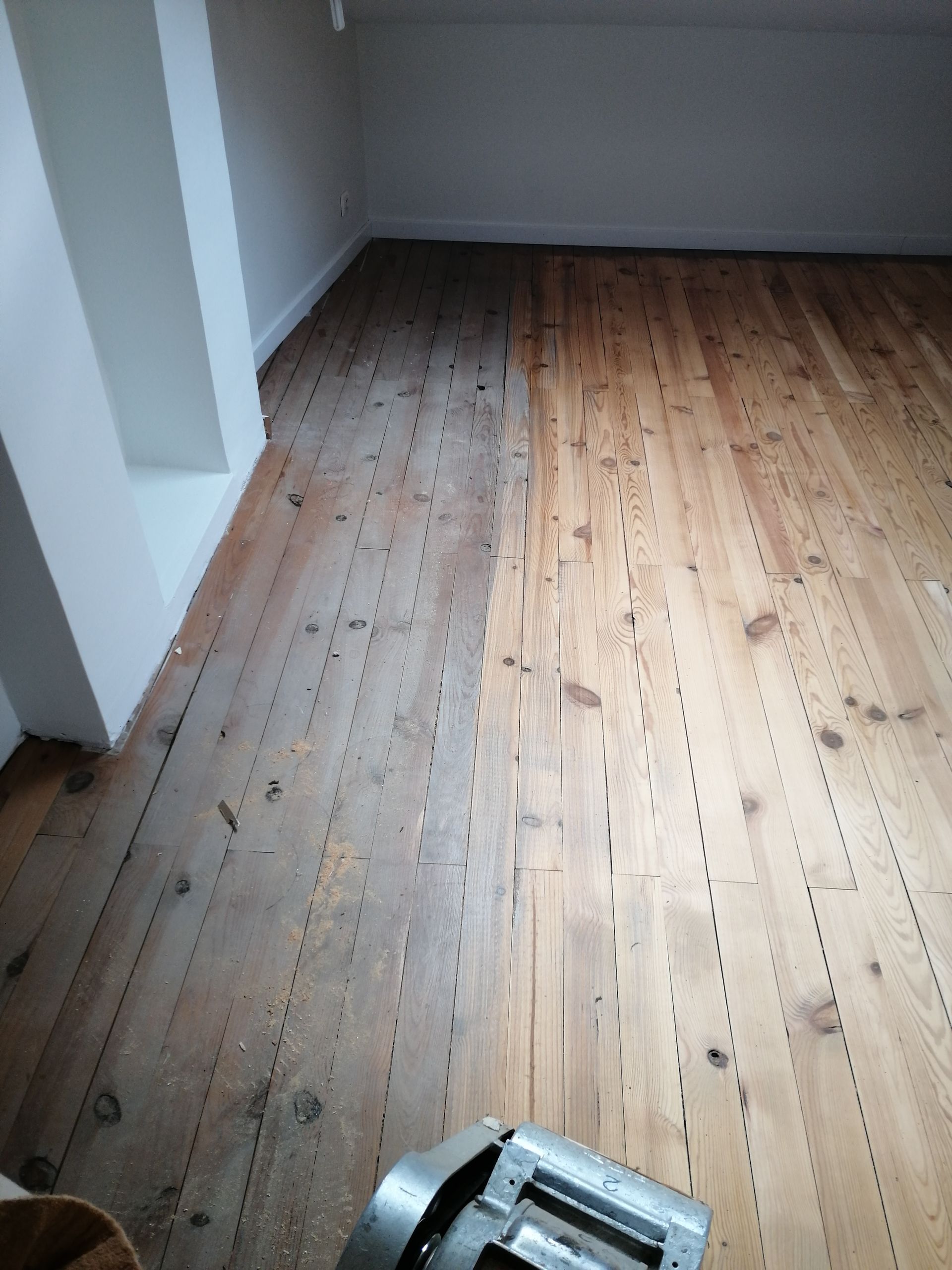 Parquet avant rénovation