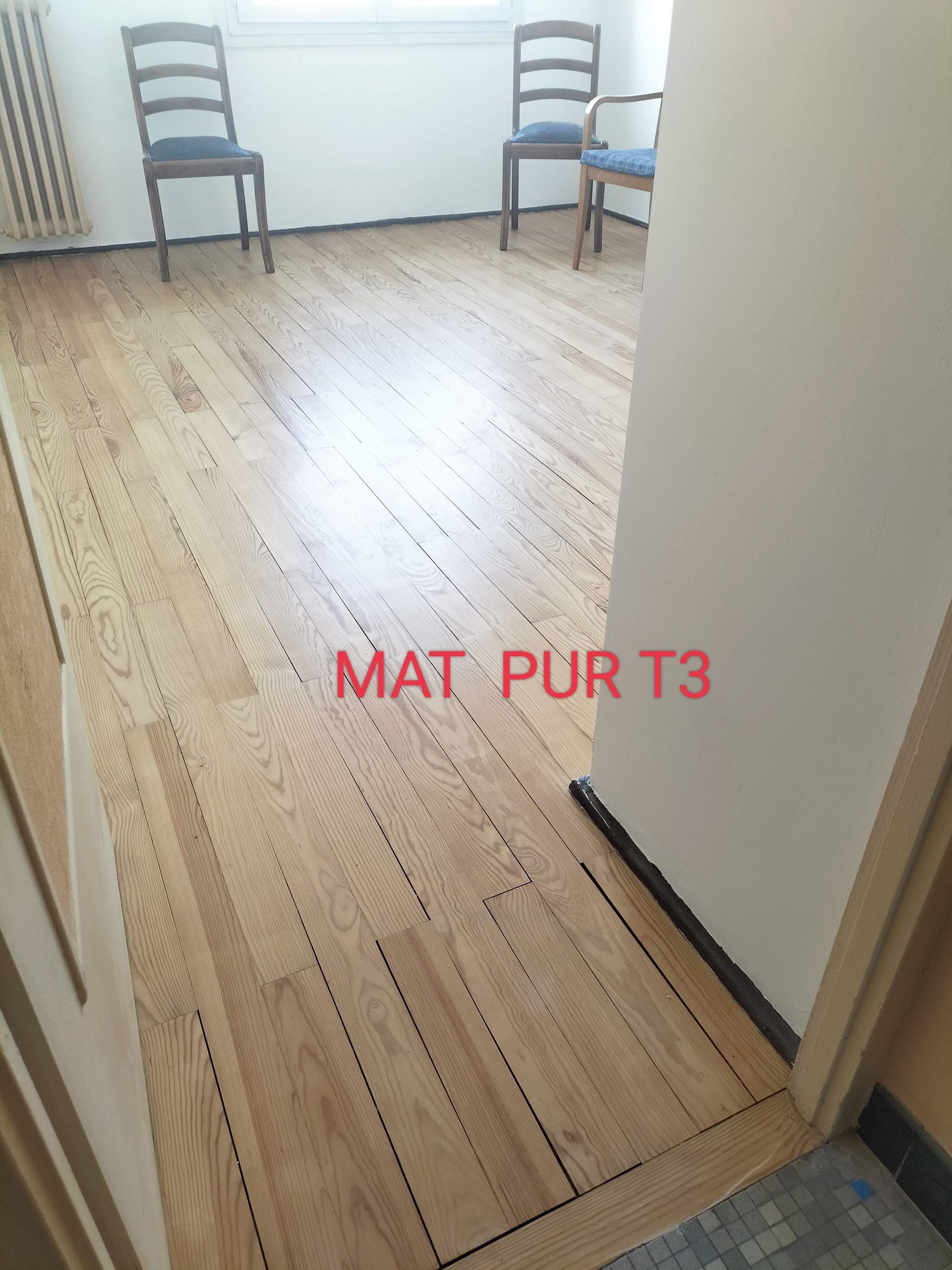 Vitrification avec produit Mat Pur T3