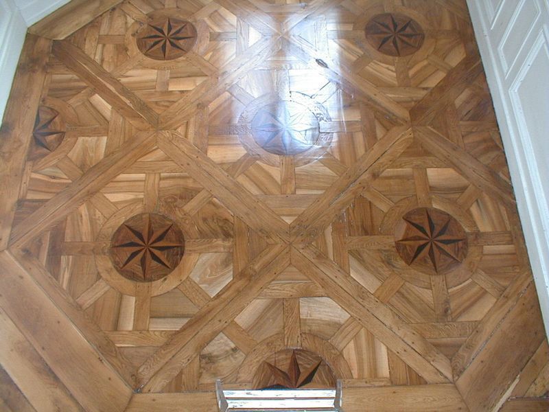 Vitrification d'un parquet massif