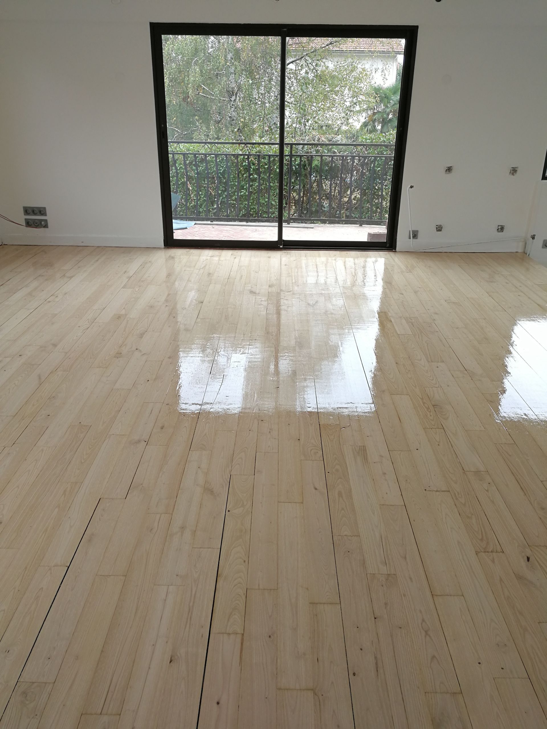 Rénovation de parquet en phase acqueuse