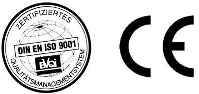 Un logotipo ce en blanco y negro sobre un fondo blanco.