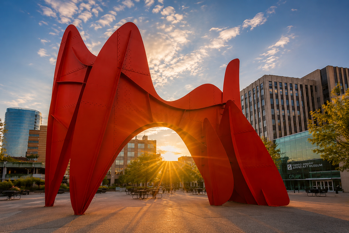 La Grande Vitesse sculpture in downtown Grand Rapids