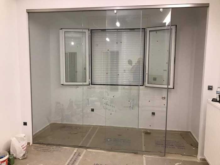 Γυάλινα διαχωριστικά εσωτερικού & εξωτερικού χώρου - KAMERI GLASS