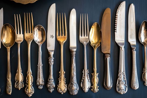 Des anciens couverts en argent 