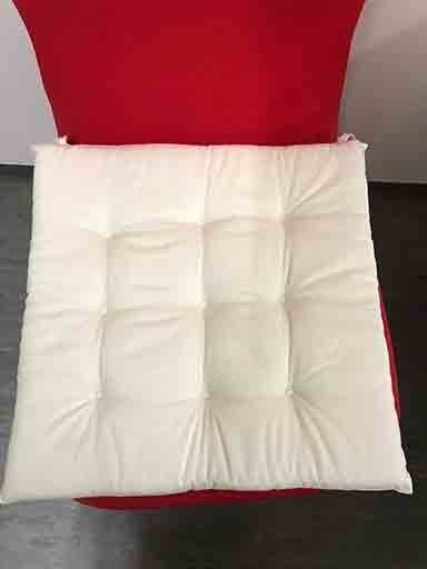 Sitzkissen weiß quadratisch