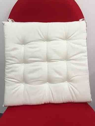 Sitzkissen weiß quadratisch