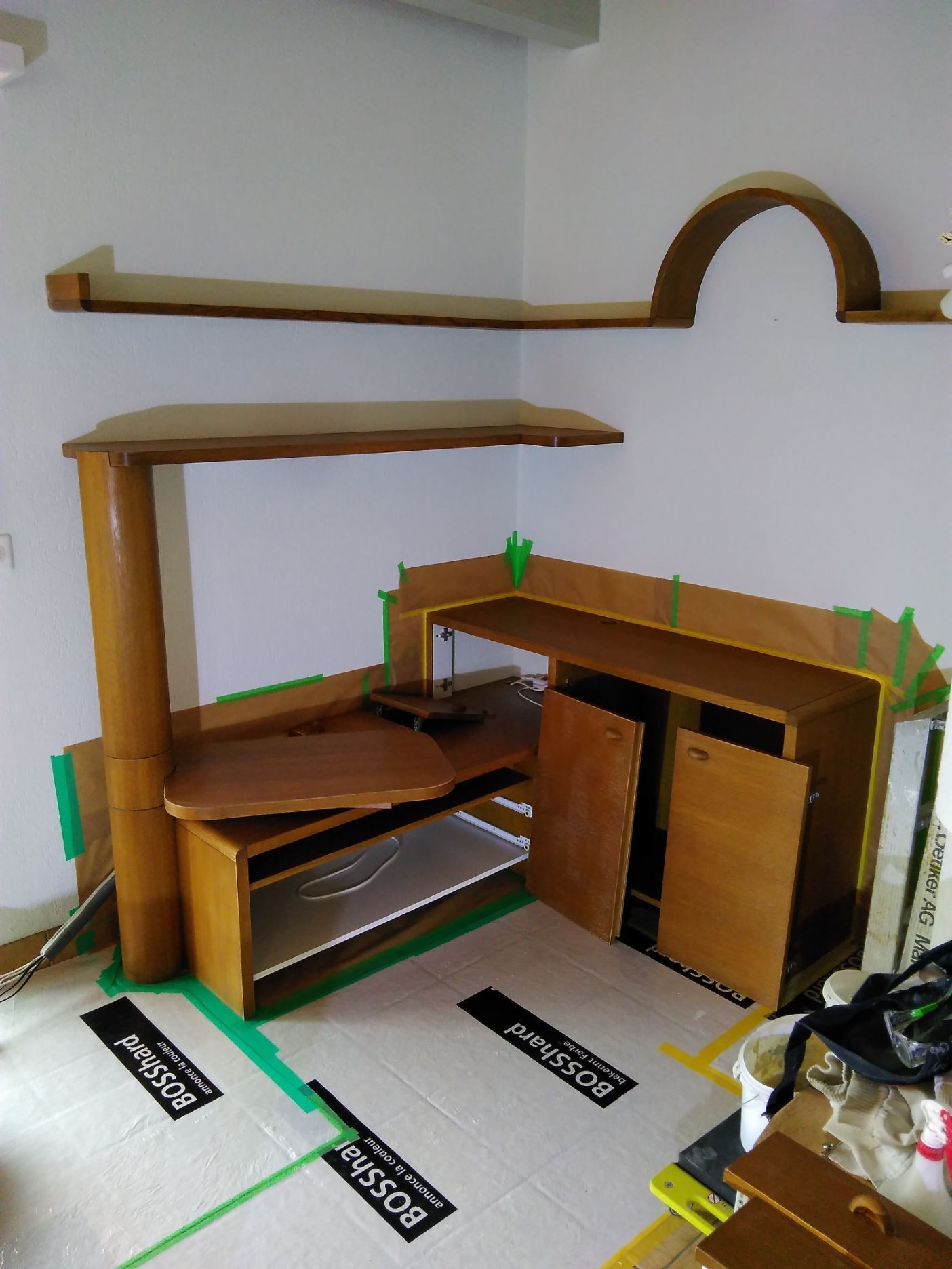 Wohnzimmermöbel vorher