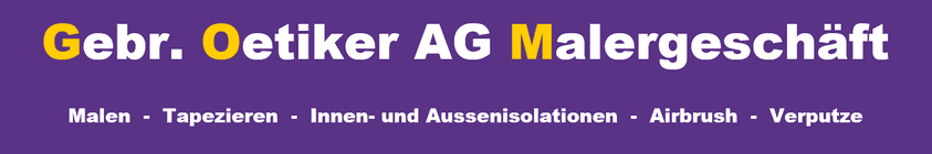 Oetiker Gebr. AG Winterthur Maler Logo