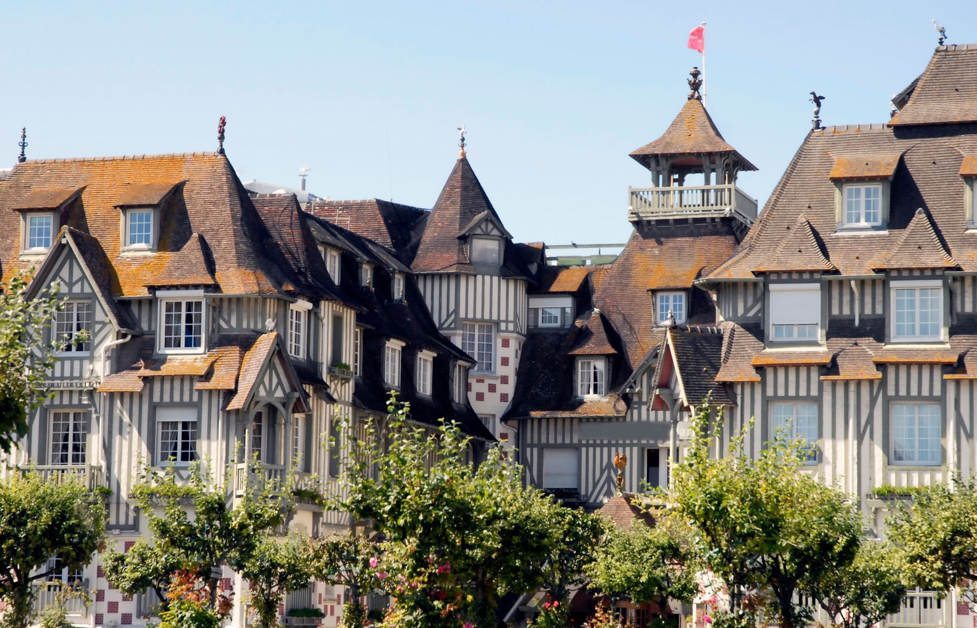 La ville de Deauville.