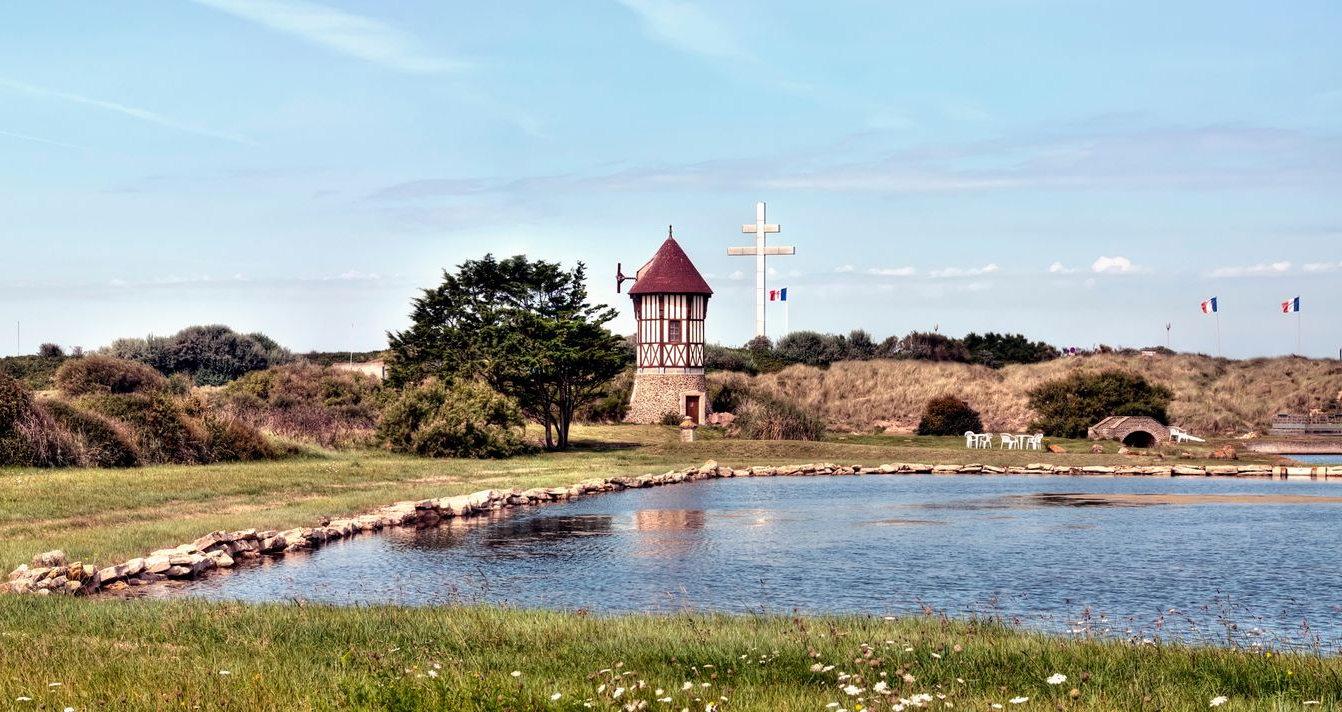 La ville de Courseulles-sur-Mer.