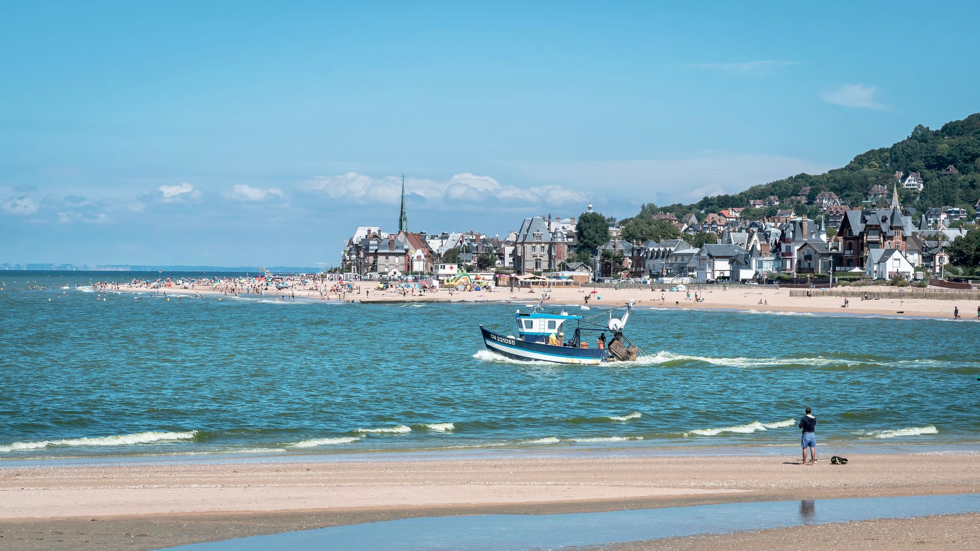 La ville de Cabourg.