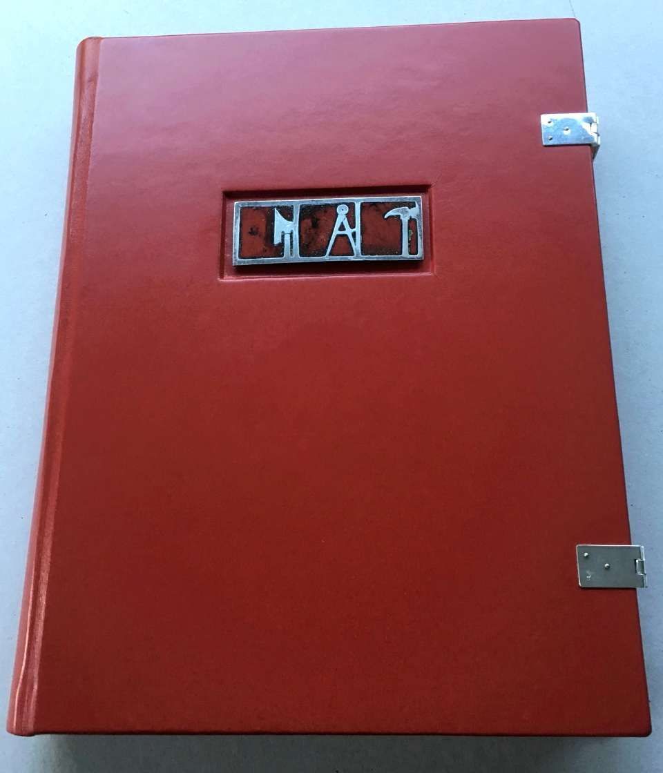 Lederband mit Einlage und Schliessen