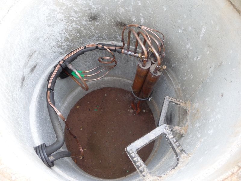 Innenansicht der Wärmepumpe