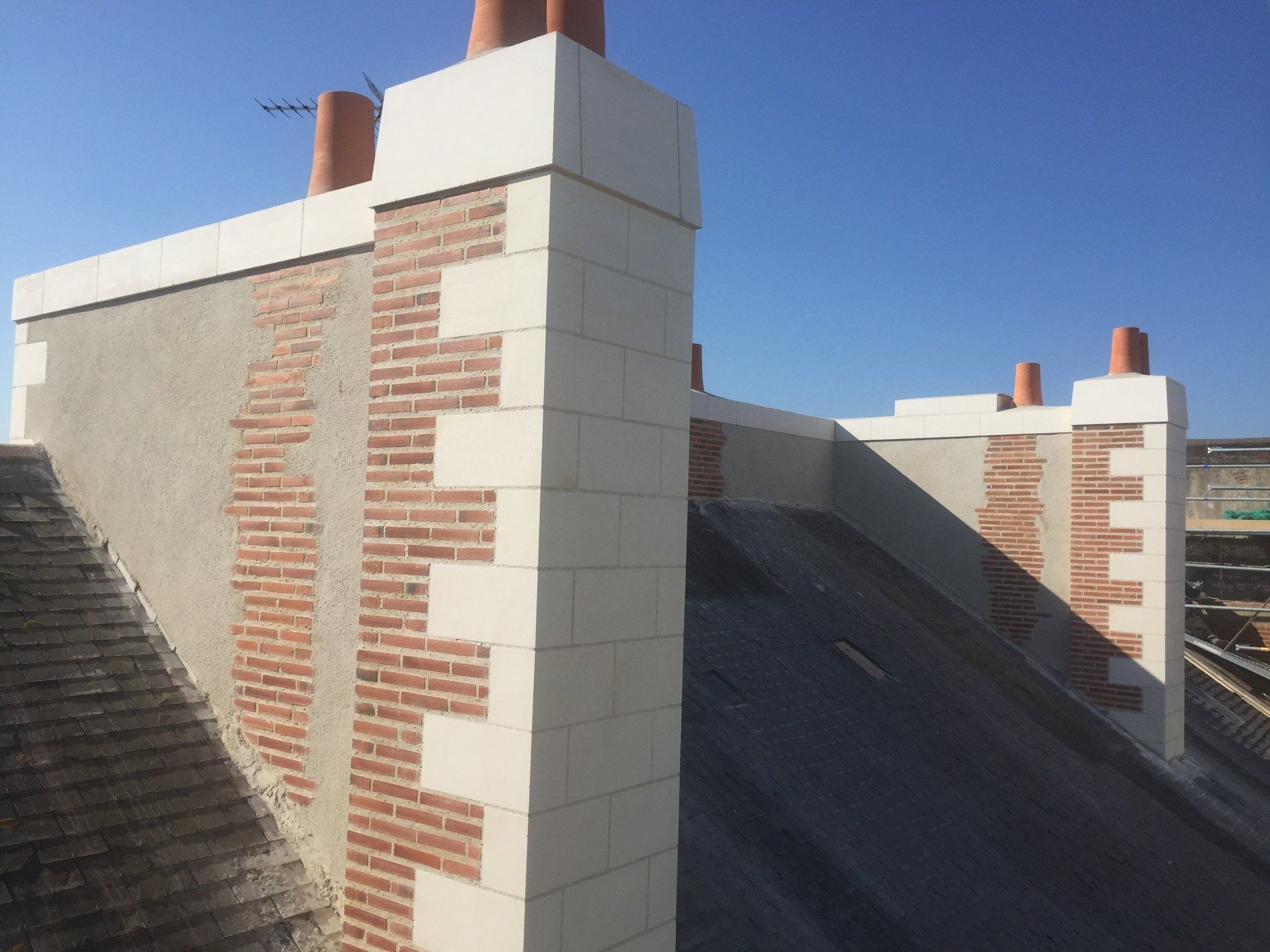 Cambrone souche de cheminée après travaux