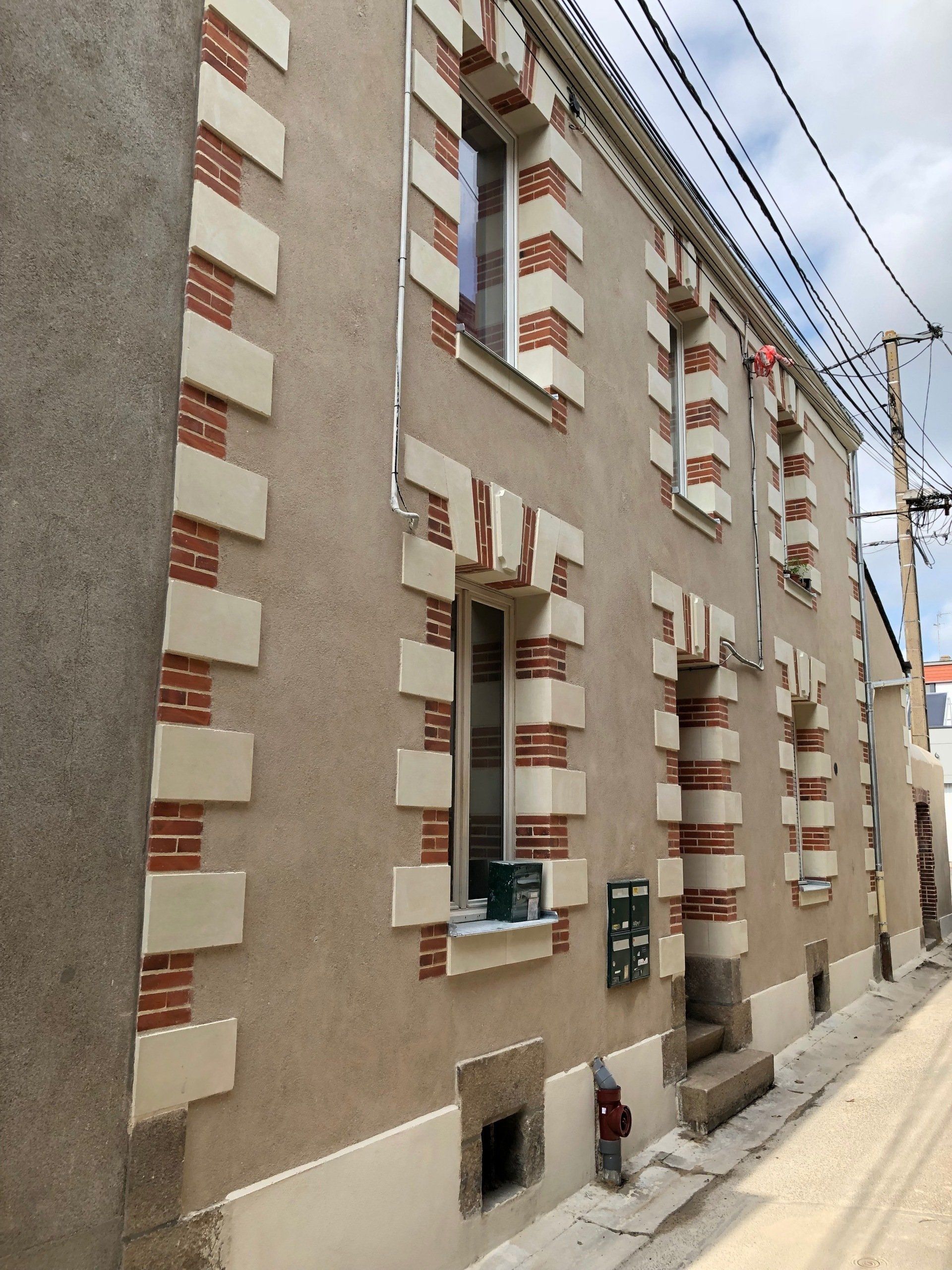 Levée de la Divatte façade en pierre après travaux